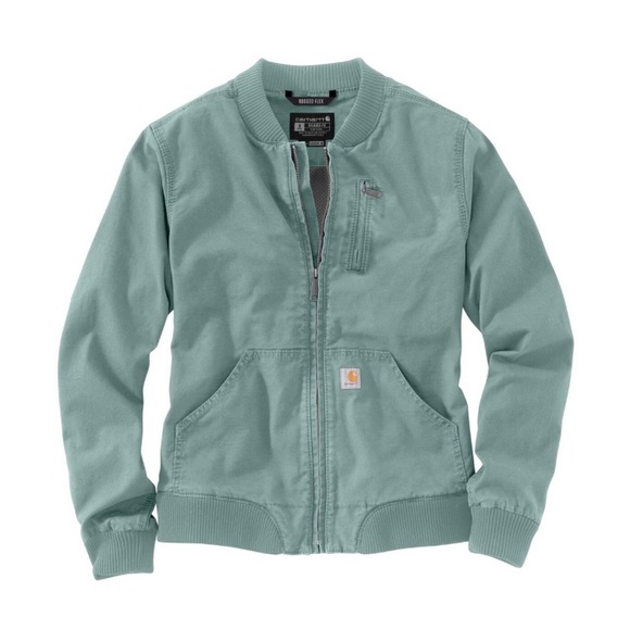 Carhartt Jackets & Blazers - NWT Carhartt Crawford Bomber Jacket Blue Surf